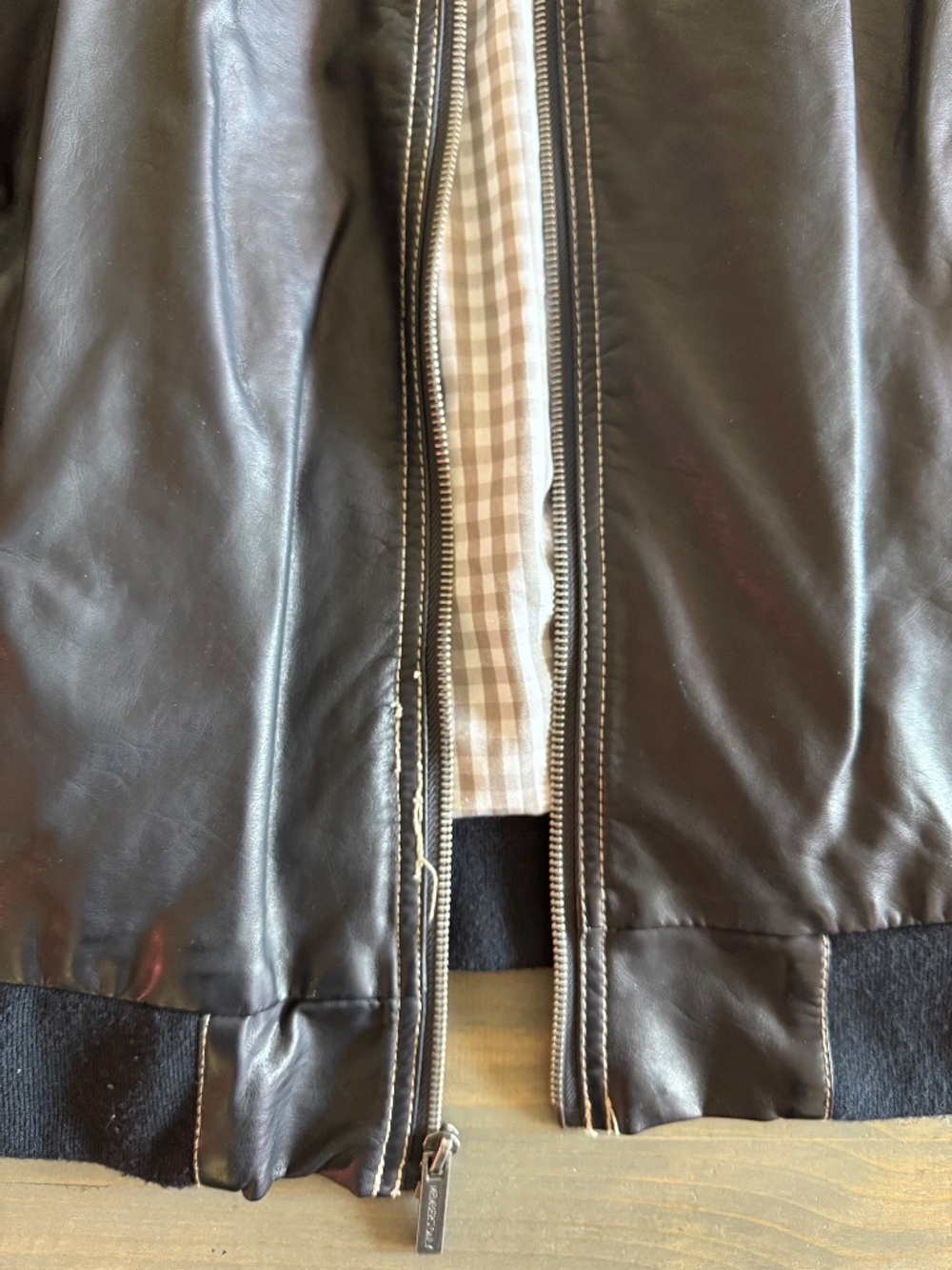 Members Only Iconic Racer Faux Leather Jacket Black Men’s L - Picture 3 of 15